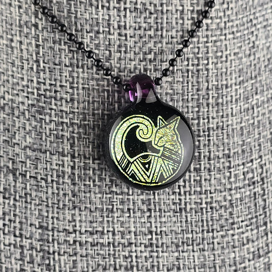 Gold Aztec Dichro: Galaxy Amethyst
