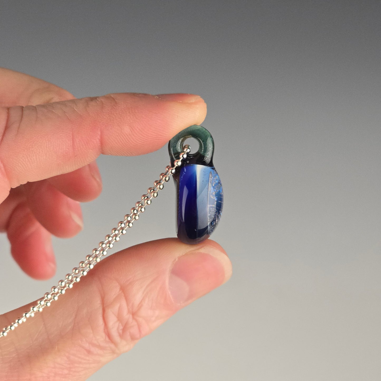 Mini Blue Aztec Dichro: Galaxy Leprechaun