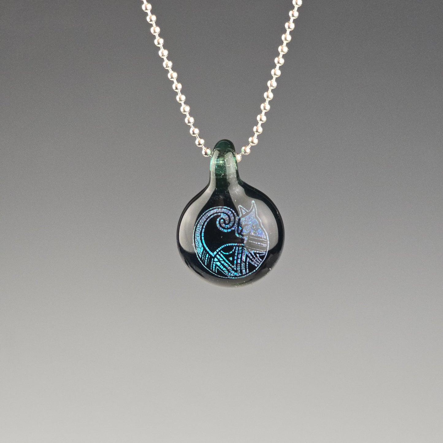 Mini Blue Aztec Dichro: Galaxy Leprechaun