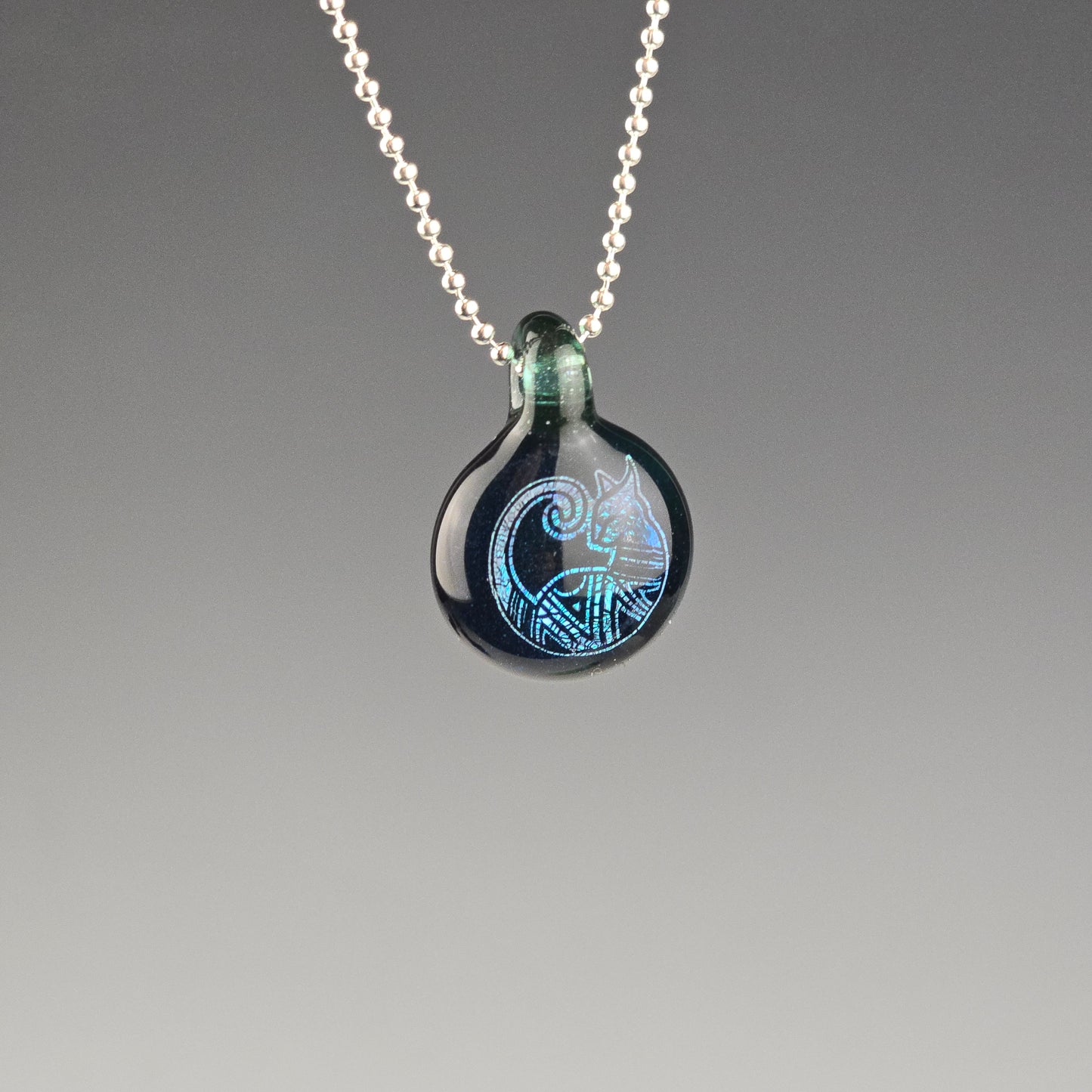 Mini Blue Aztec Dichro: Galaxy Leprechaun