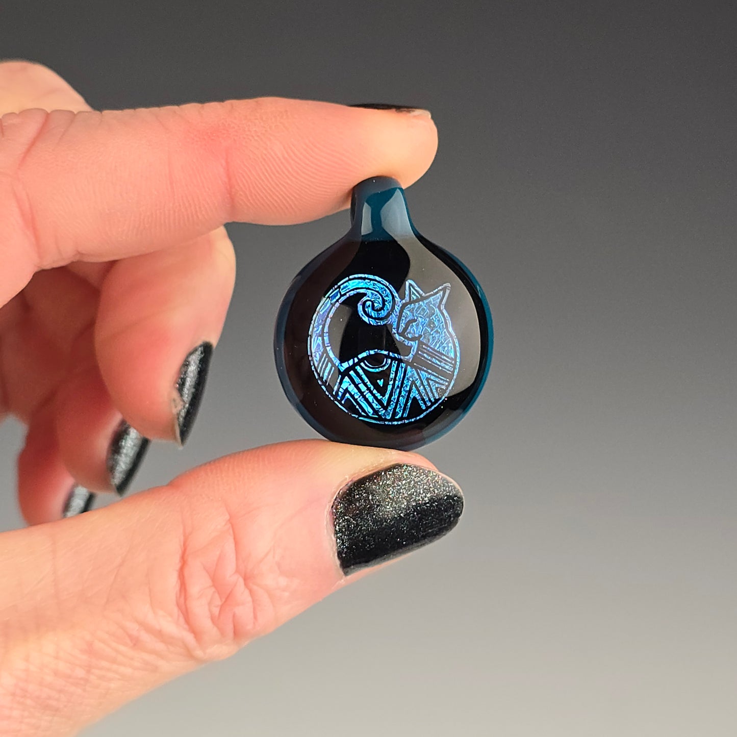 Blue Aztec Dichro: Galaxy Peacock