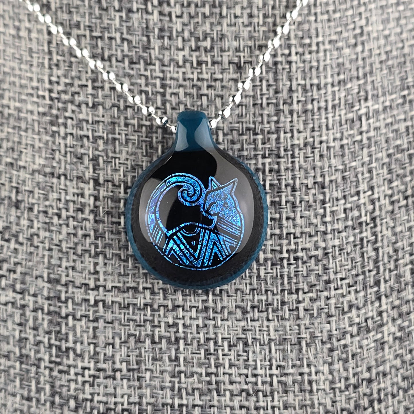 Blue Aztec Dichro: Galaxy Peacock