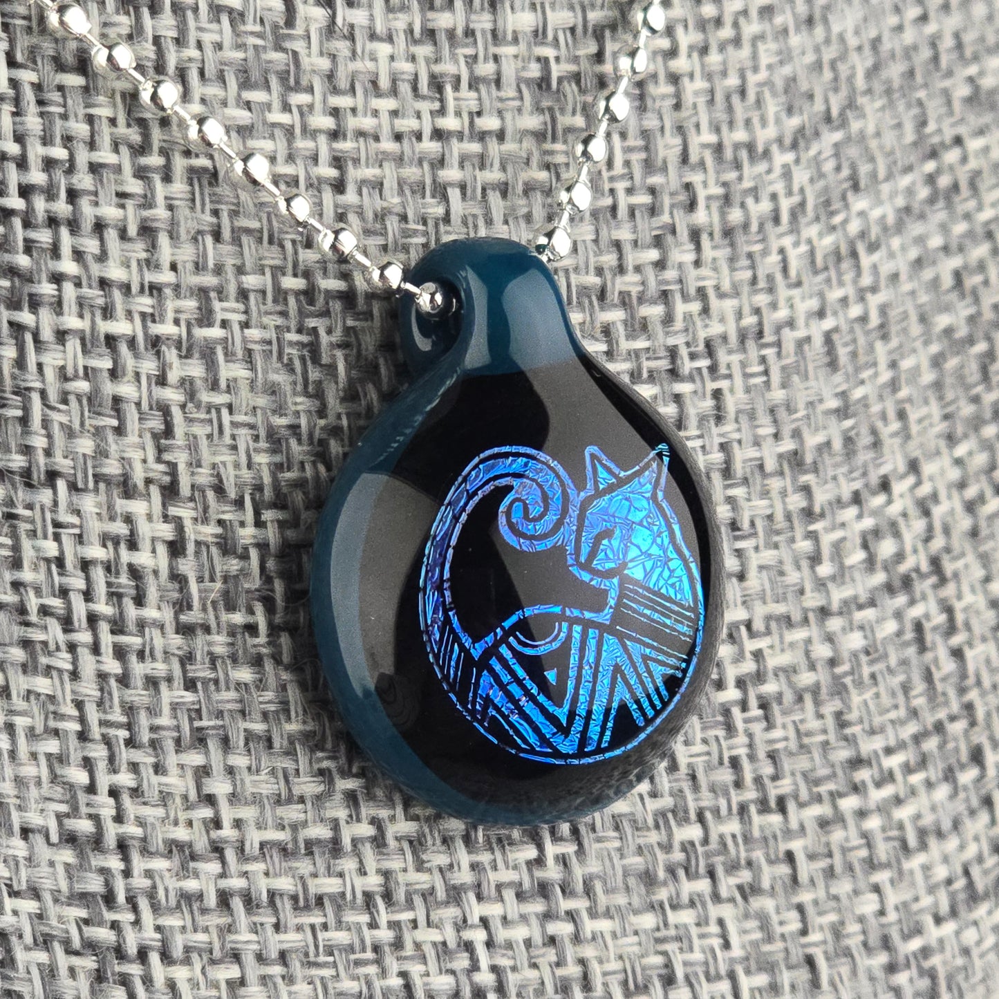 Blue Aztec Dichro: Galaxy Peacock