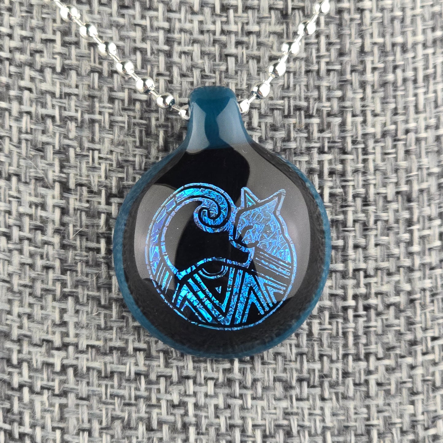 Blue Aztec Dichro: Galaxy Peacock
