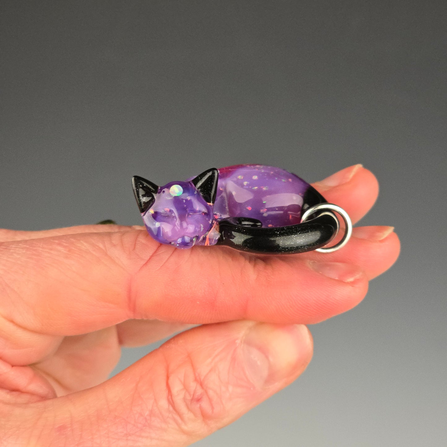 Stargazer Opal 3rd Eye Kitty: small