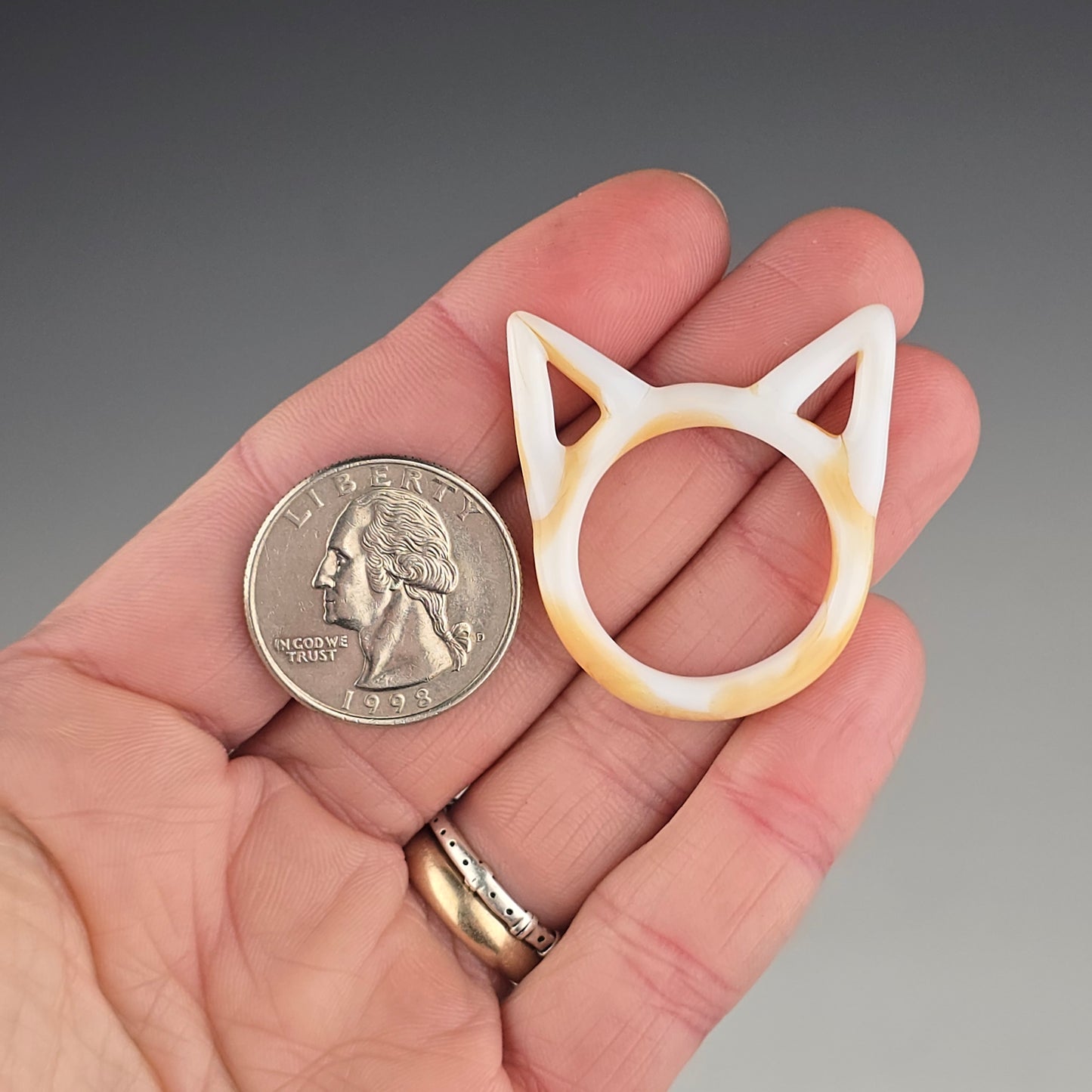 Orange & White Kitty Face