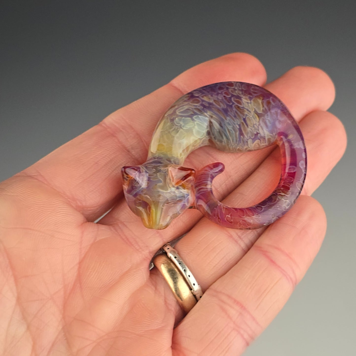 Spotted Amber Purple: large