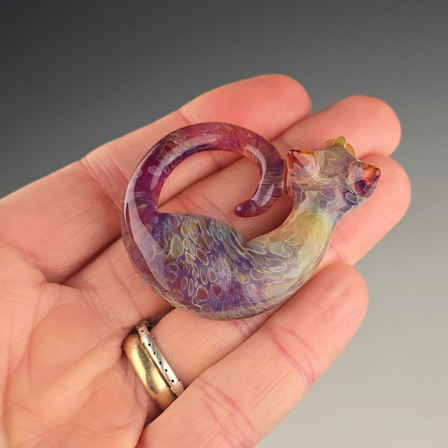 Spotted Amber Purple: large