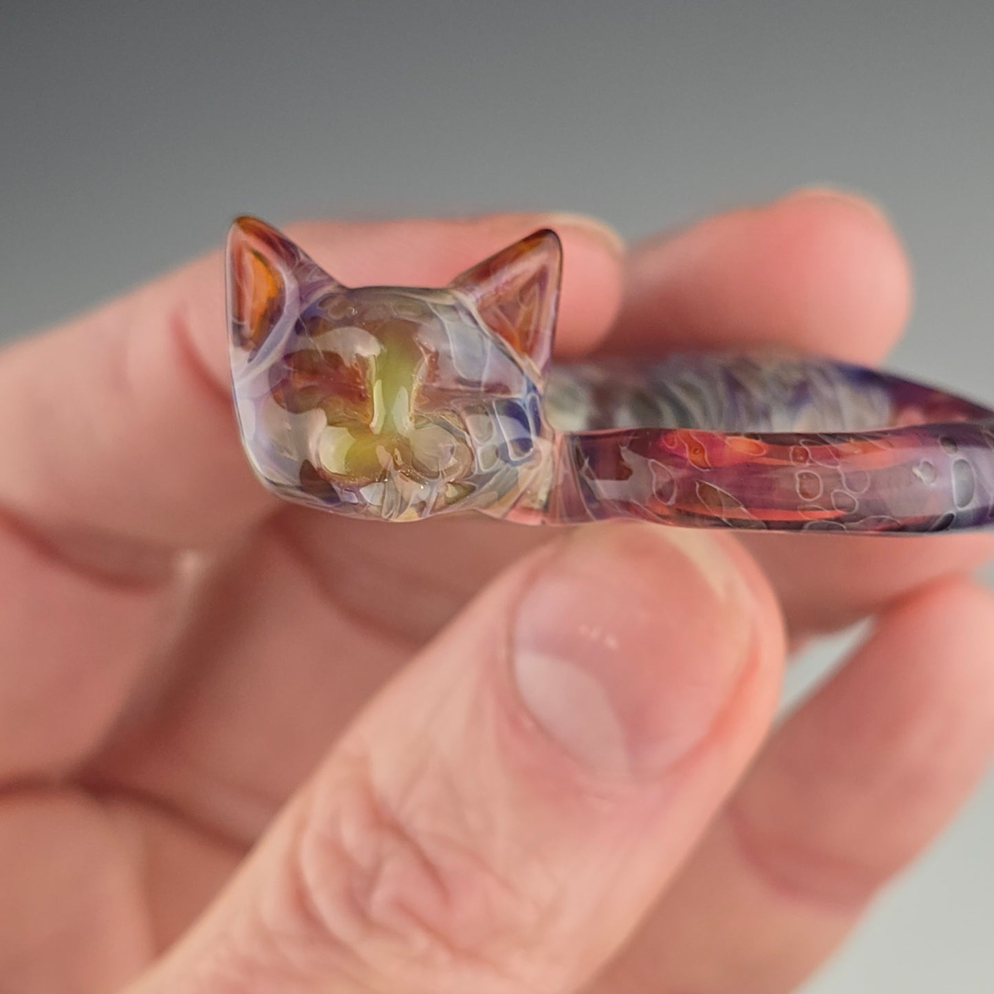 Spotted Amber Purple: large