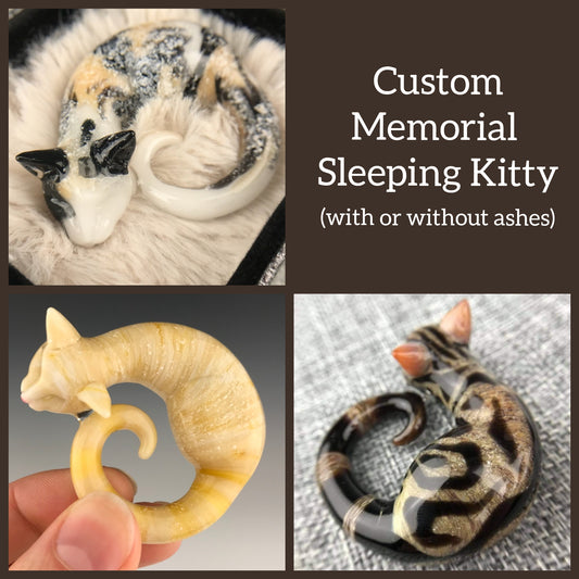 Data Fundraiser Giveaway: Custom Memorial Sleeping Kitty