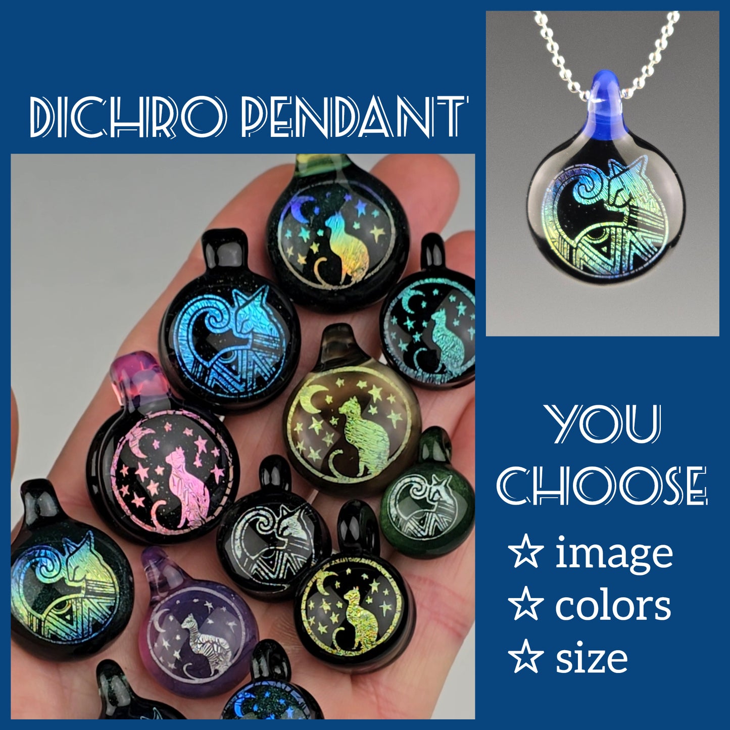 Data Fundraiser Giveaway: Custom Dichro Pendant
