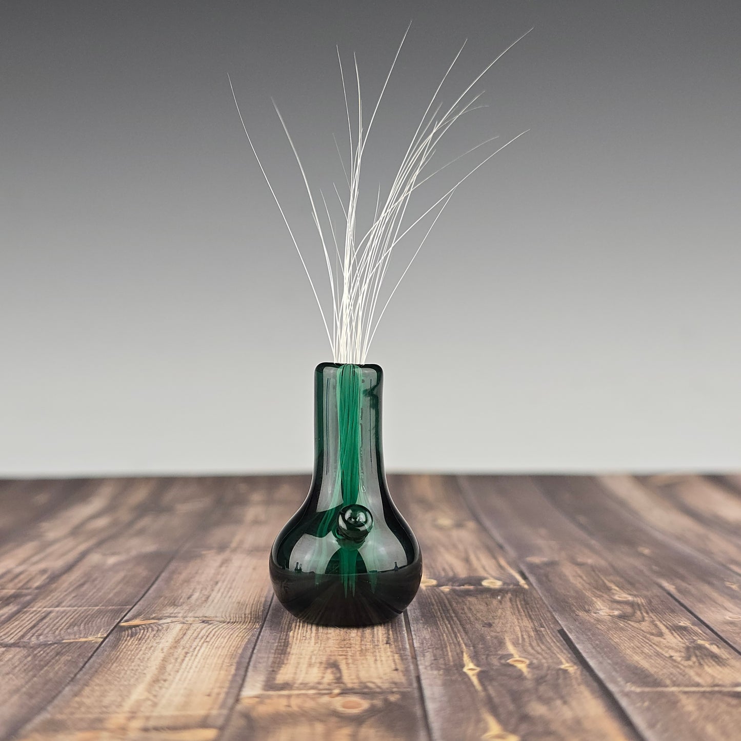 Emerald Mini Tube Whisker Vase