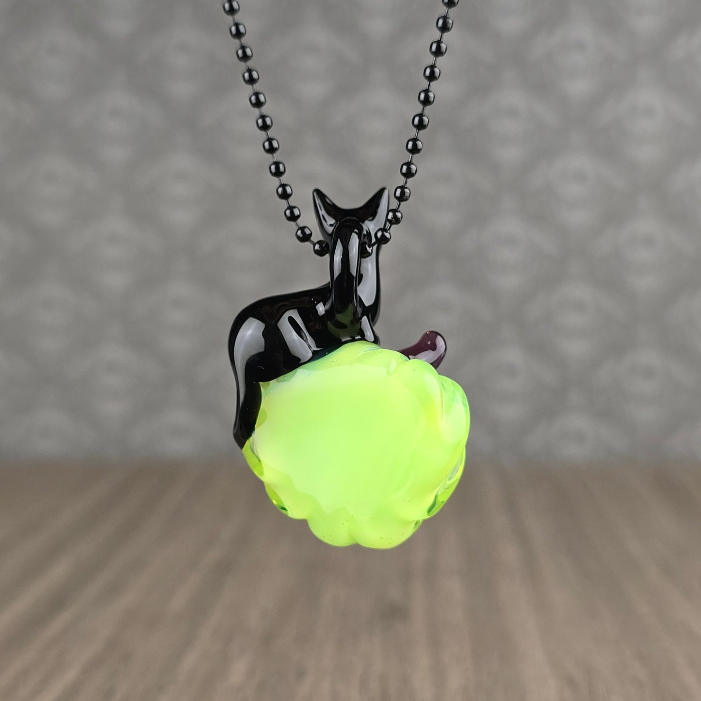 UV Slyme & Onyx Pumpkin Loaf Pendant