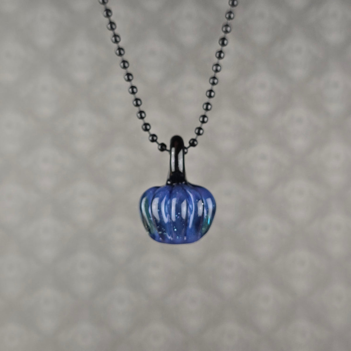 Pumpkin Pendant: Purple & Black Sparkle