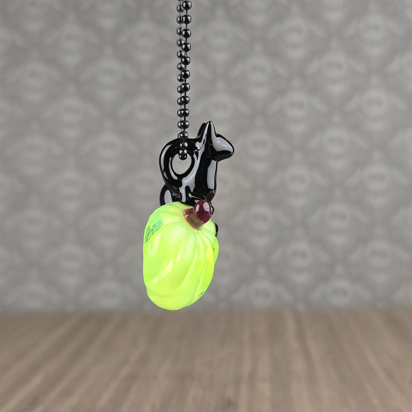 UV Slyme & Onyx Pumpkin Loaf Pendant