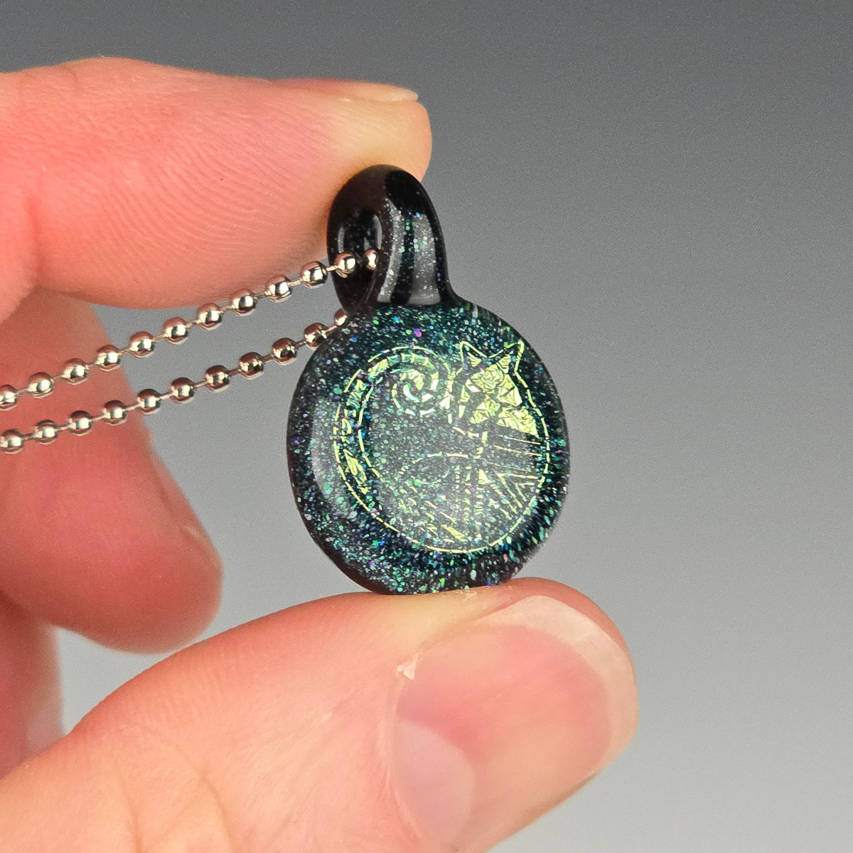 Mini Gold Dichro Aztec: Heavy Blue Stardust