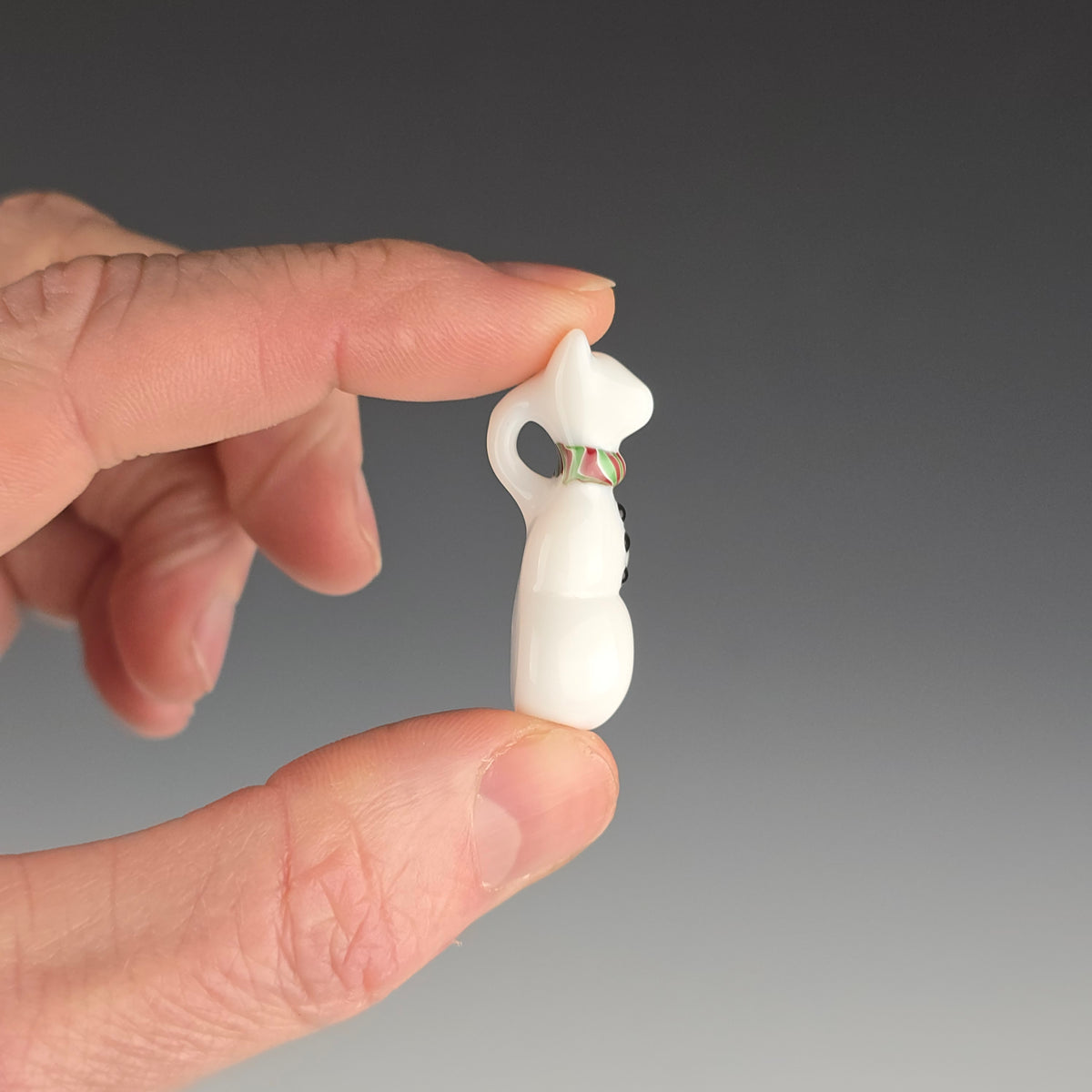 Snowman Kitty pendant