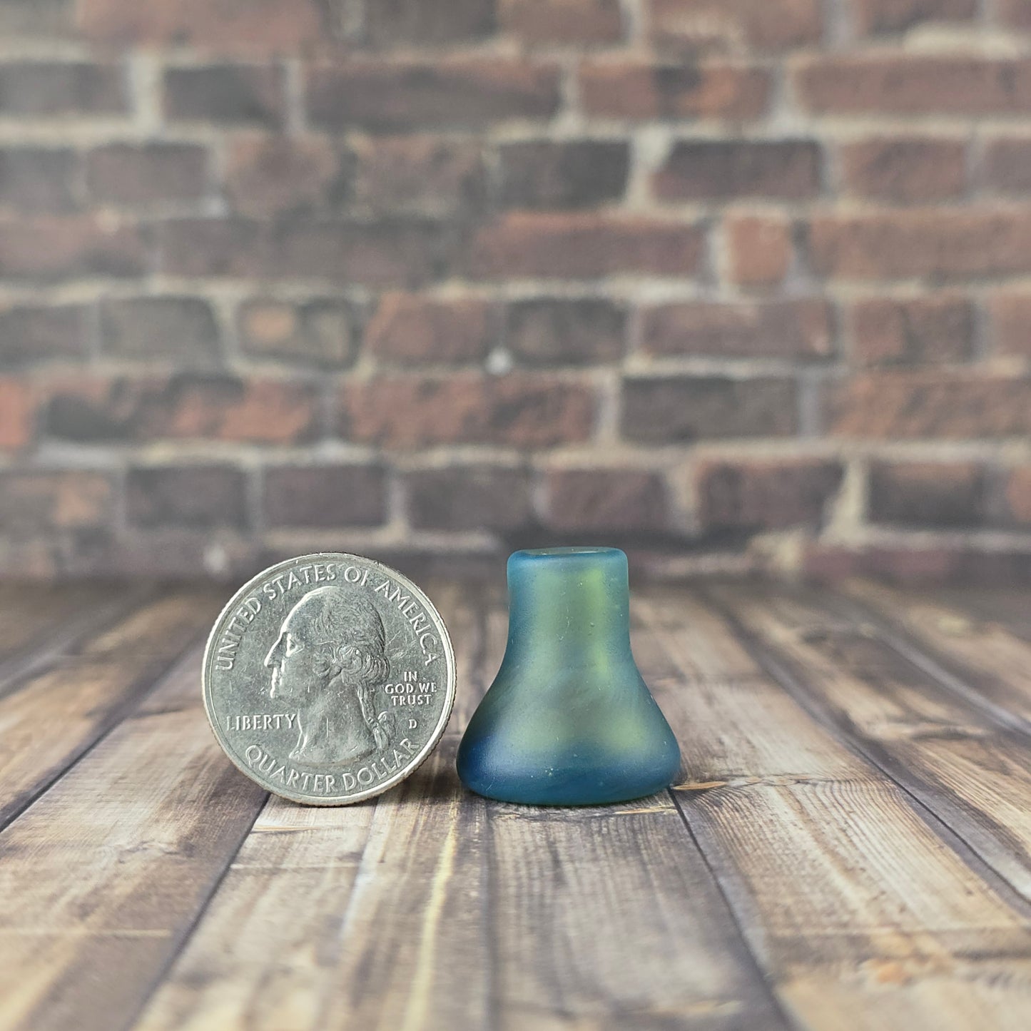 Frosted Green Mini Whisker Vase
