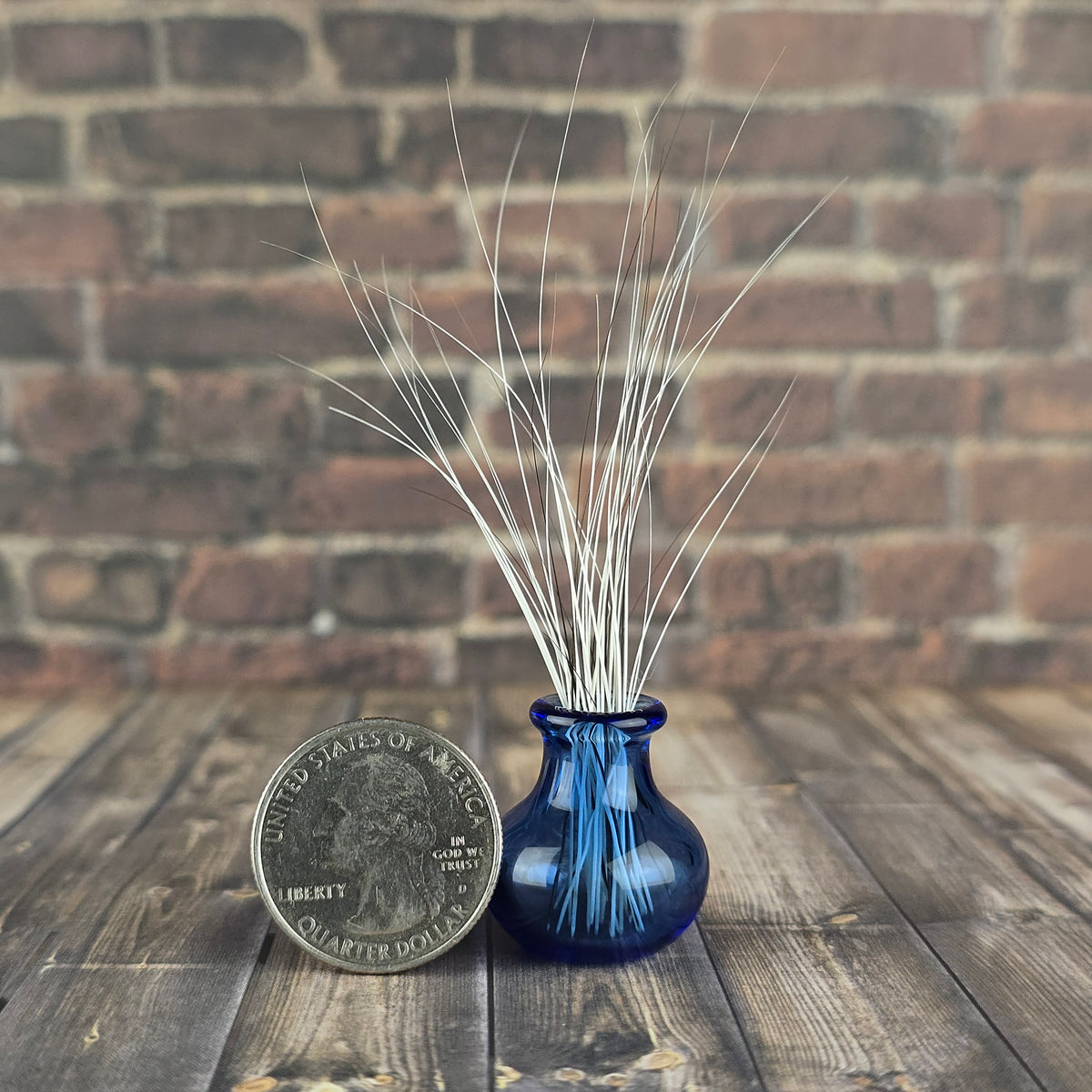 Mini Cobalt Whisker Vase #2