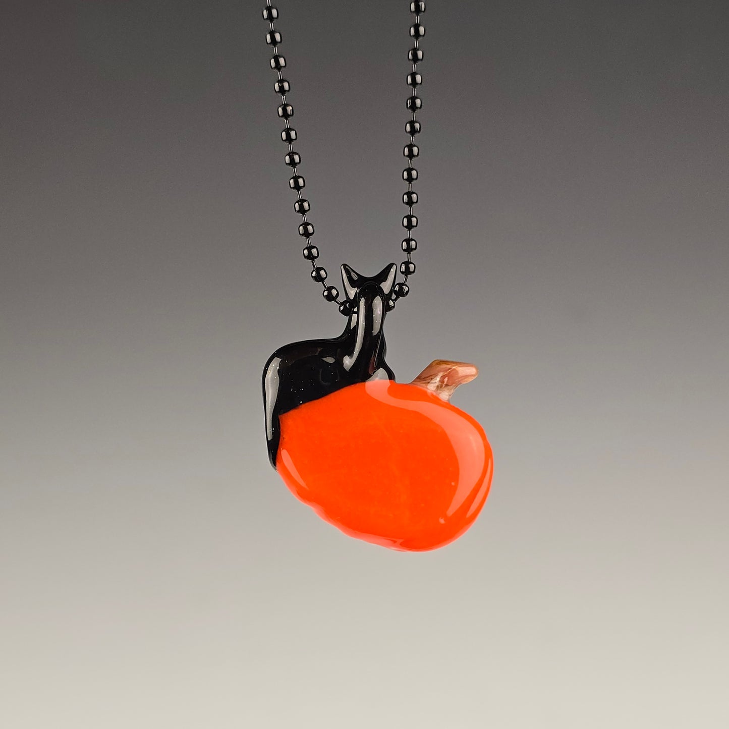 Galaxy & Lava Pumpkin Loaf (Tan Stem) Pendant