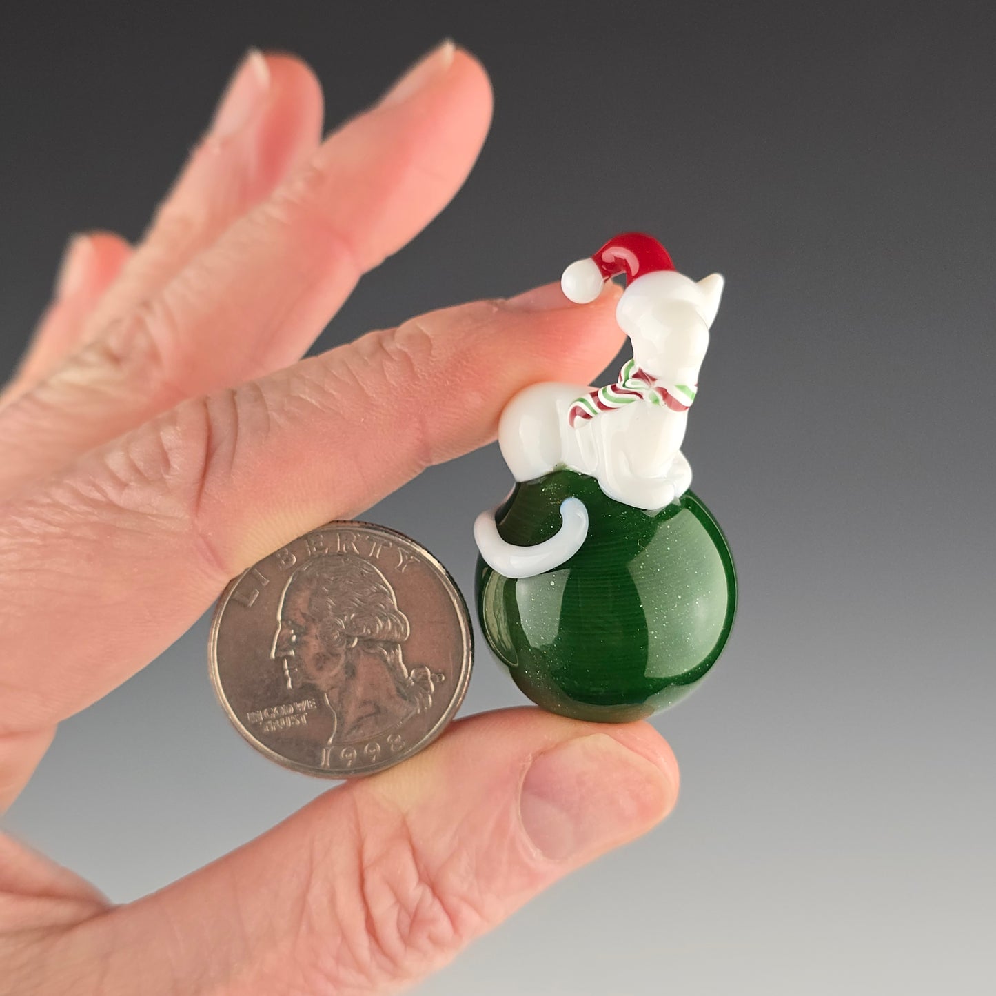 Santa Hat Lotus Loaf on Shamrock Dust 24.4mm