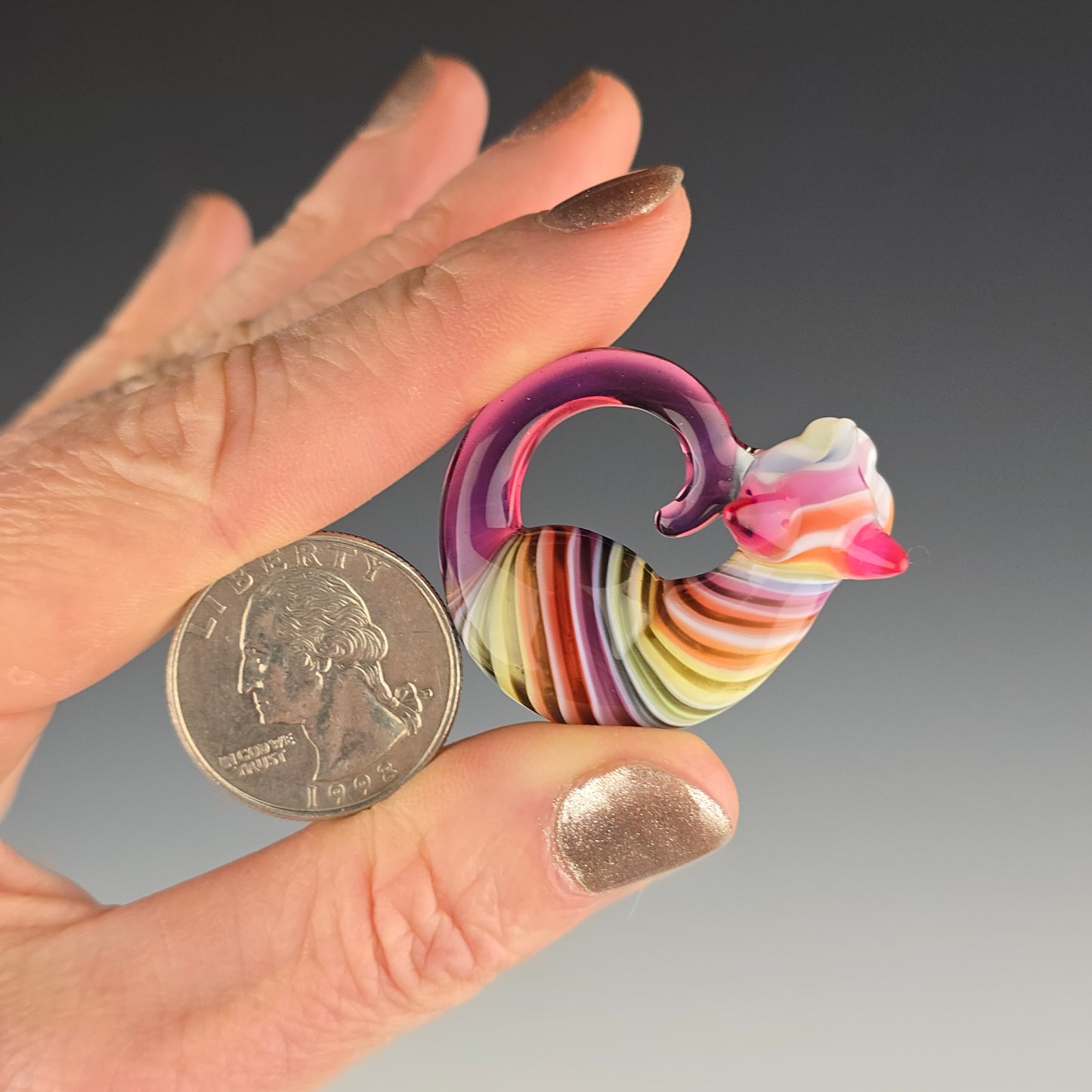 White Metallic Rainbow: mini