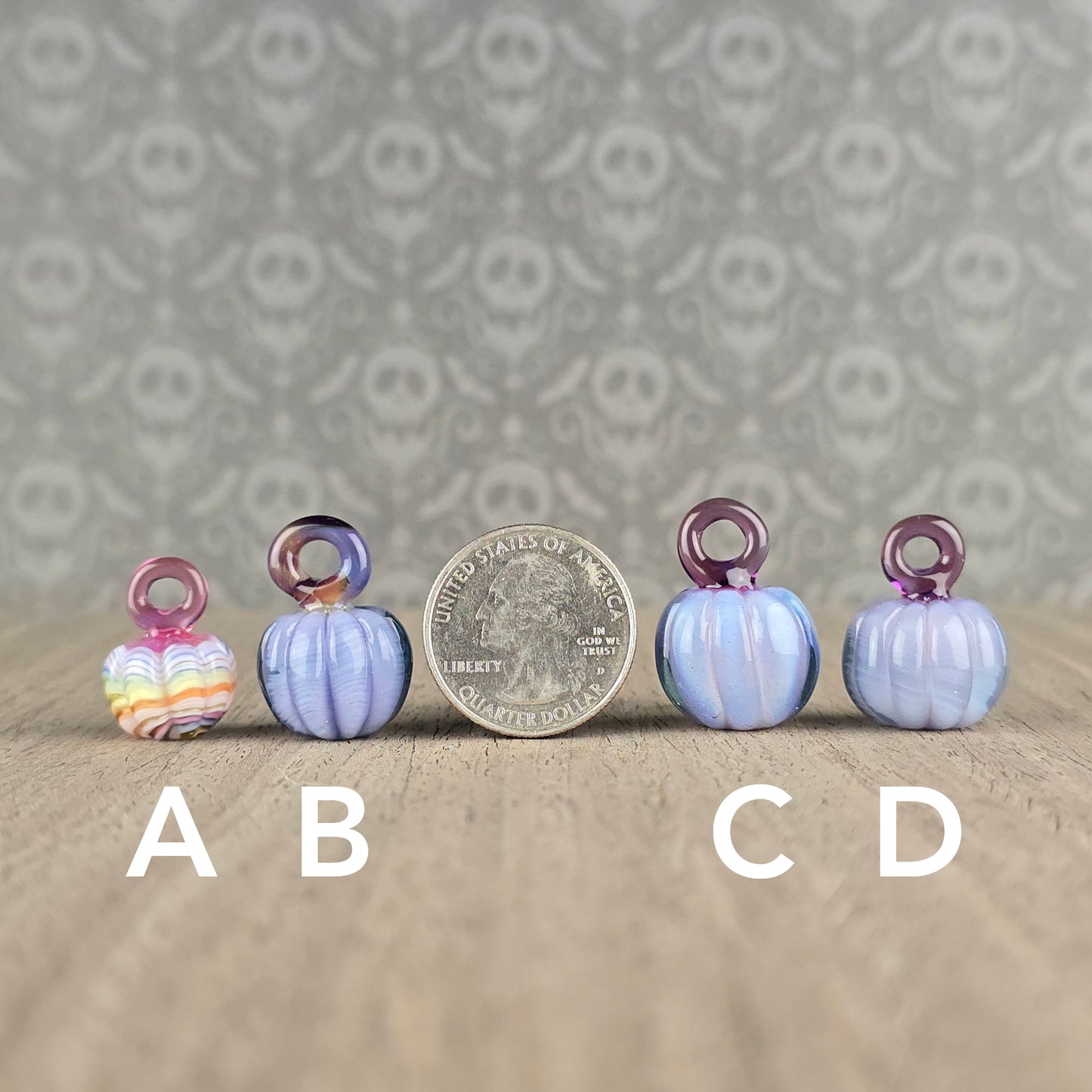 Pumpkin Pendants: Pink Slyme & Striped