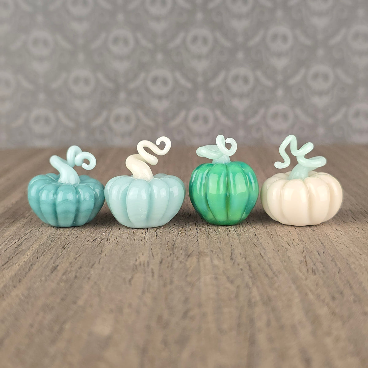 Pumpkin Trinkets: Greens & Off White