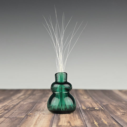 Funky Retro Mini Emerald Whisker Vase