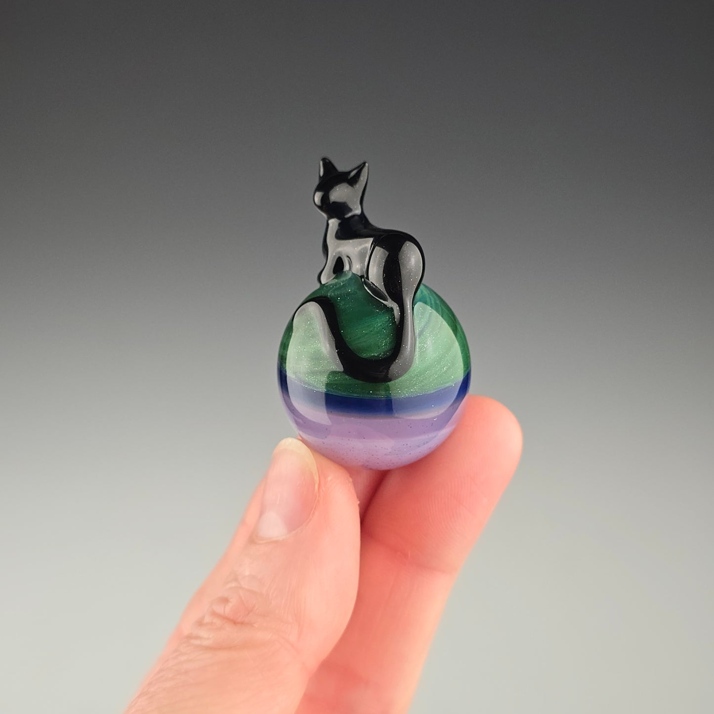 Galaxy Loaf on Green Sparkle Mash up 27mm
