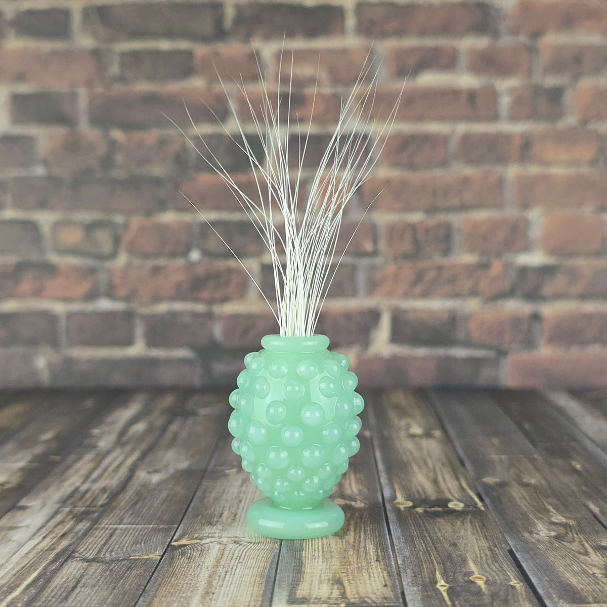Jade Hobnail Footed Vase (UV)