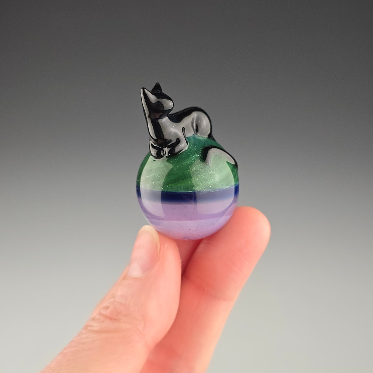Galaxy Loaf on Green Sparkle Mash up 27mm
