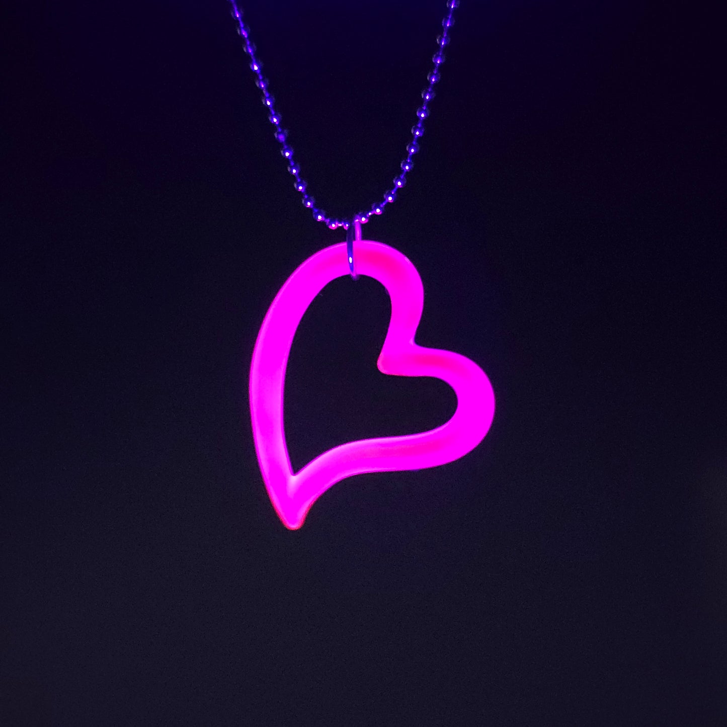 Frosted UV Blue Dreamingo Heart