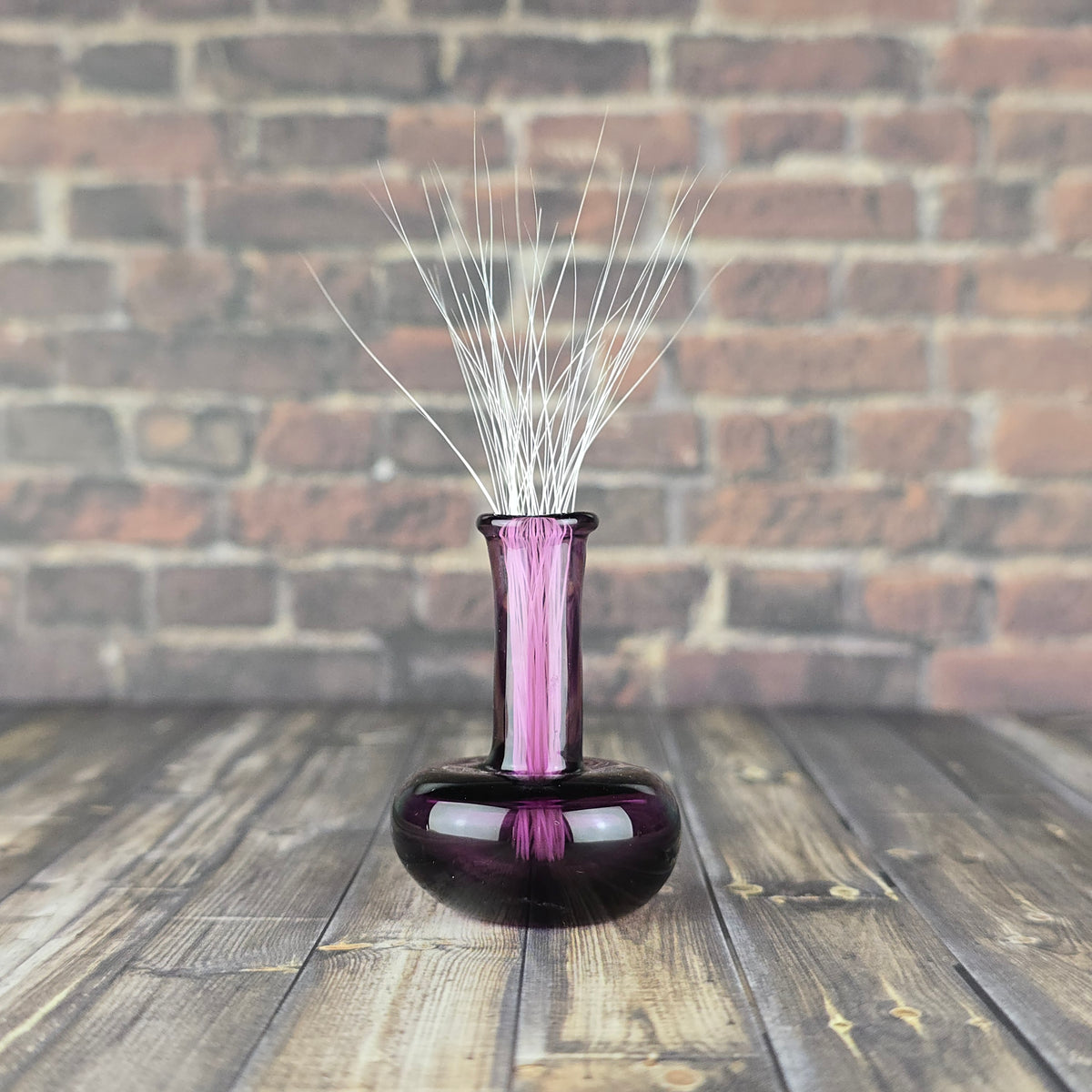 Tall Gold Amethyst Vase