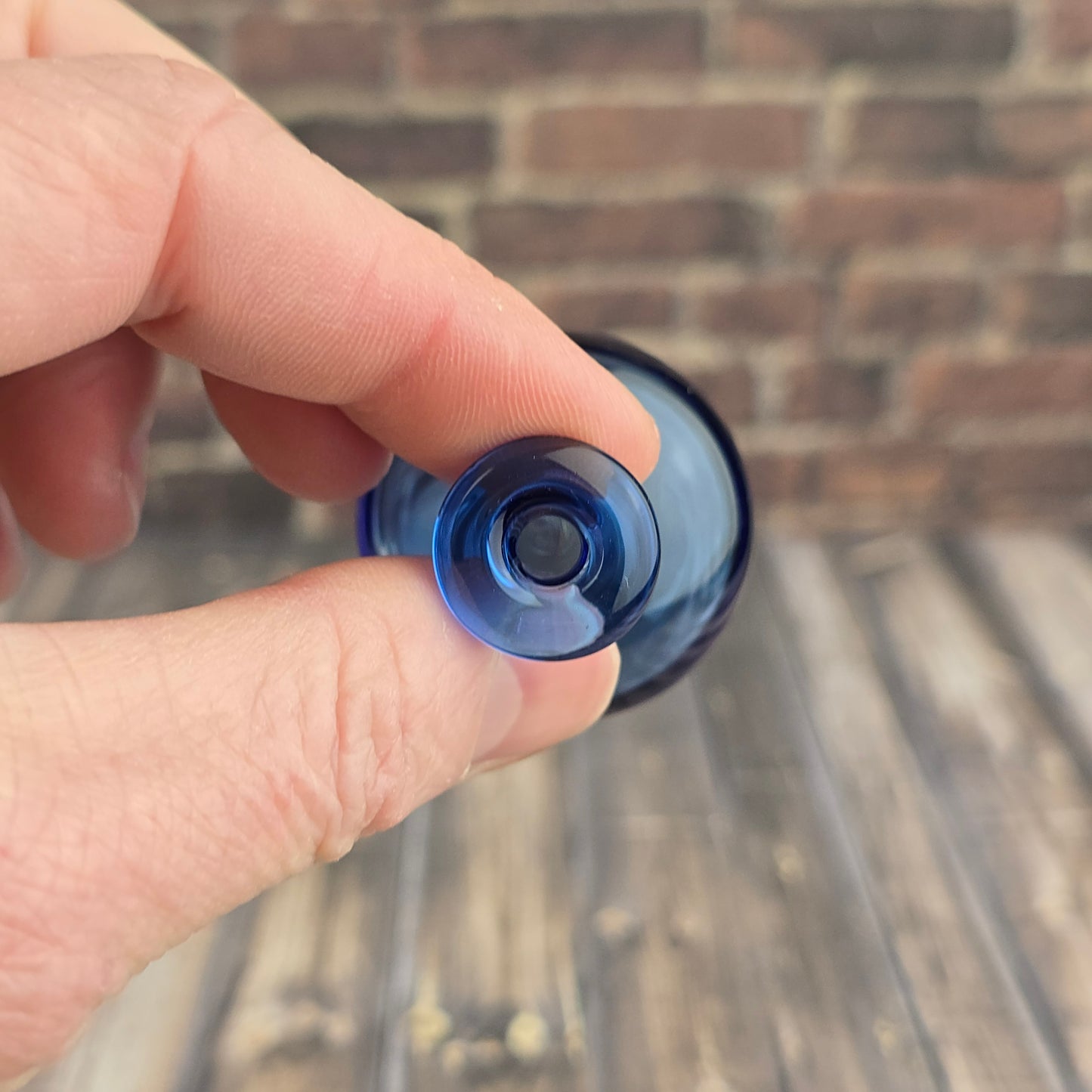 Tall Cobalt Whisker Vase #2