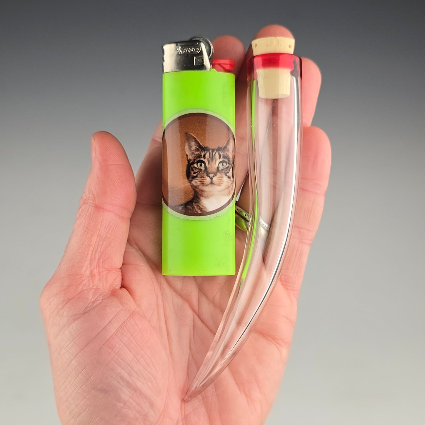 Gold Ruby Whisker Keeper: 4"