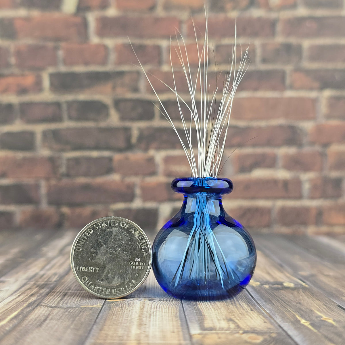 Cobalt Whisker Vase #3