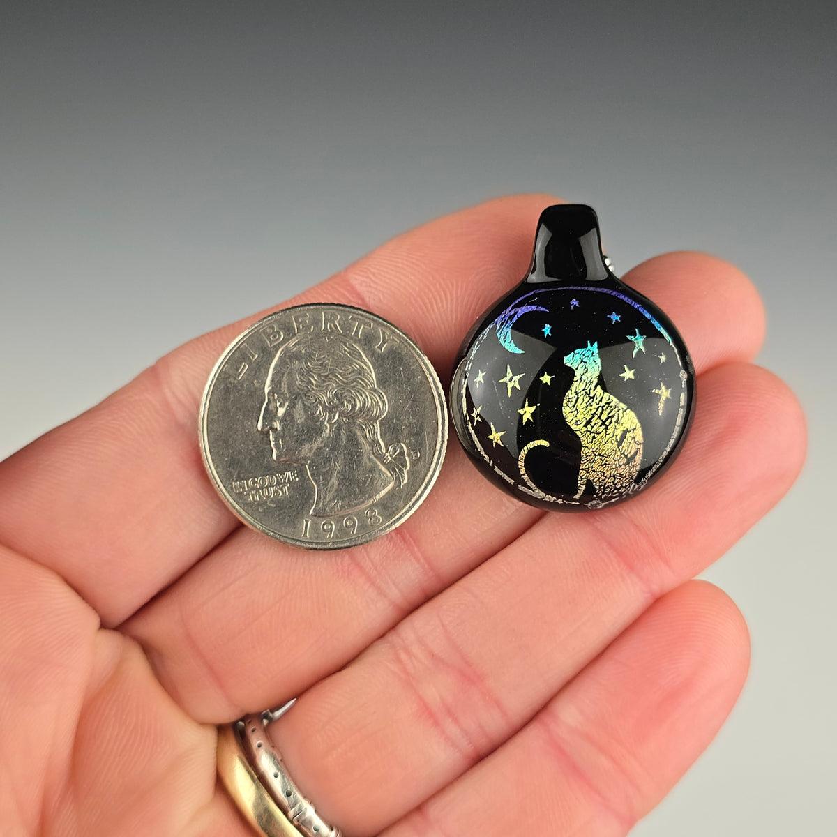 Rainbow Dichro Moon & Stars: Galaxy #2