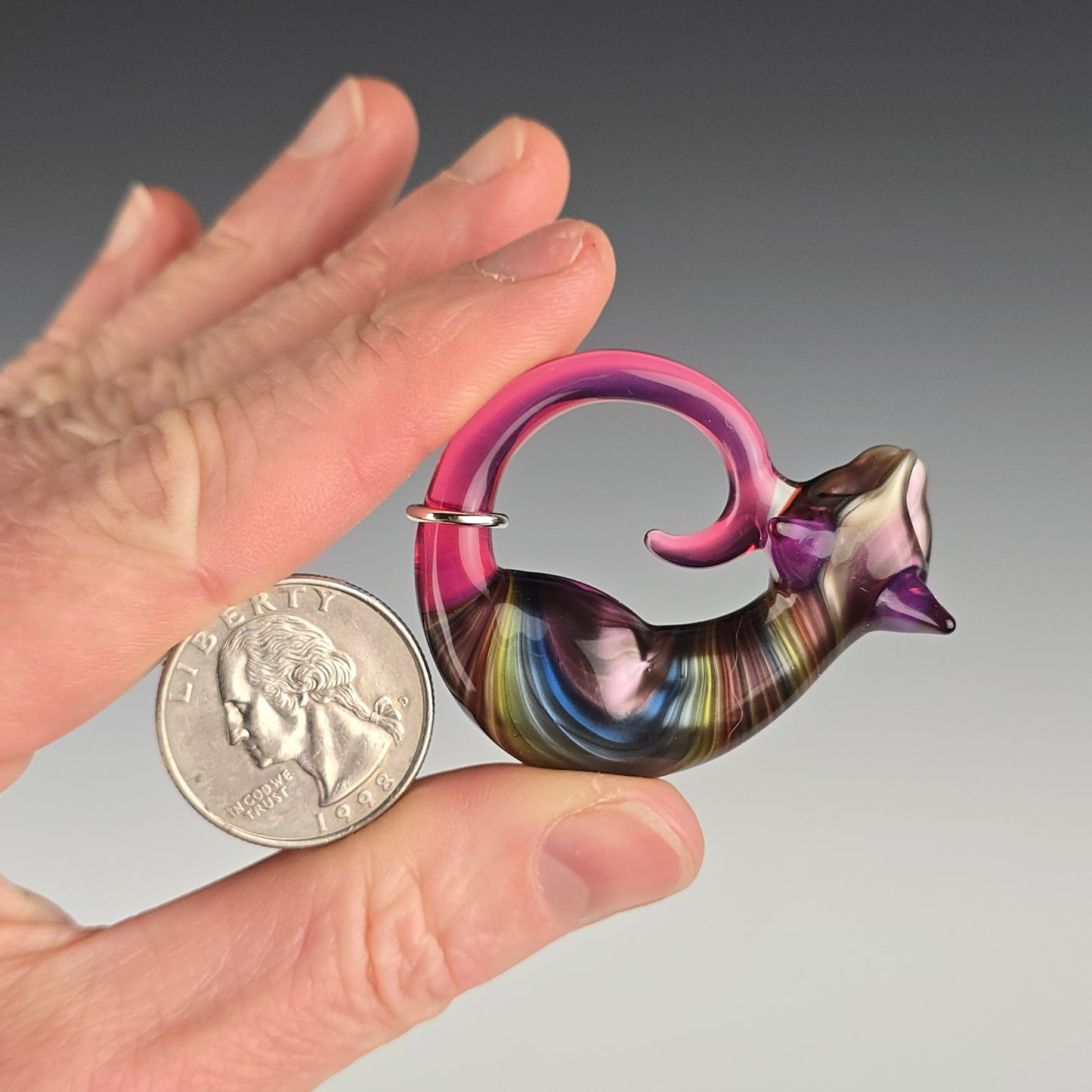 Metallic Pink Rainbow: small