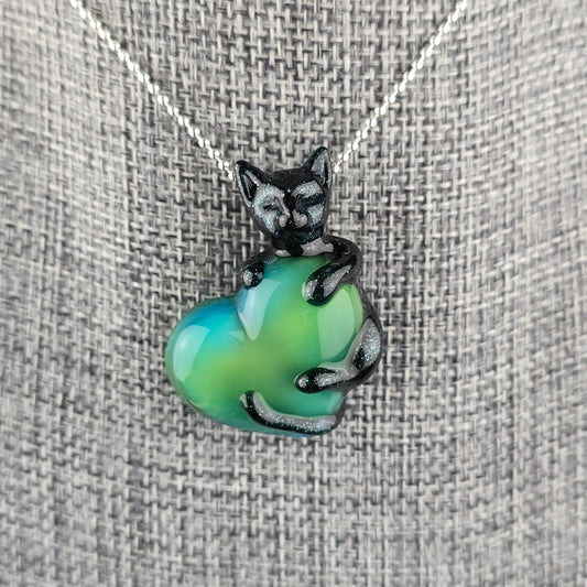 UV Meta with Blue Leprechaun Clingy Kitty