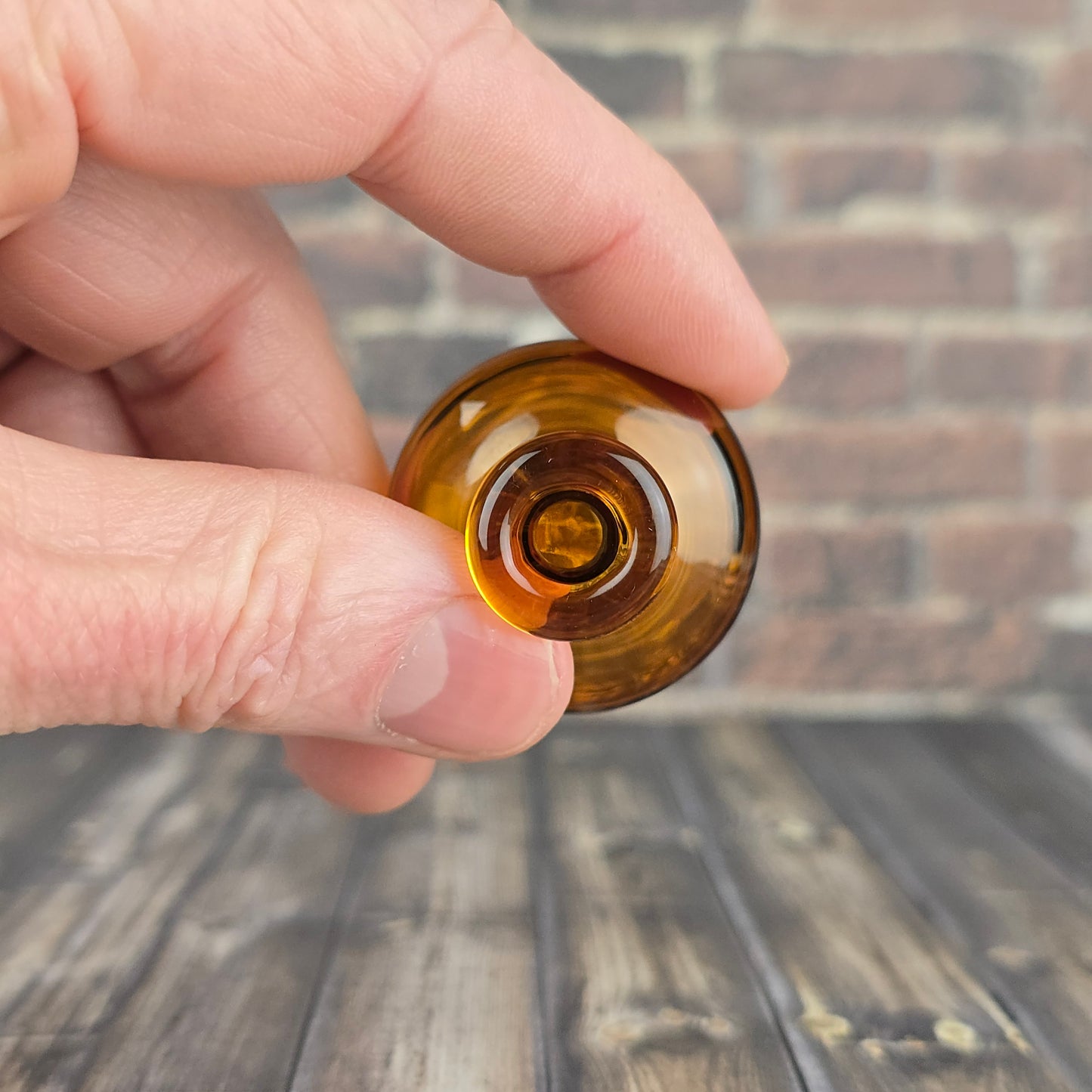 Mini Amber Whisker Vase #2