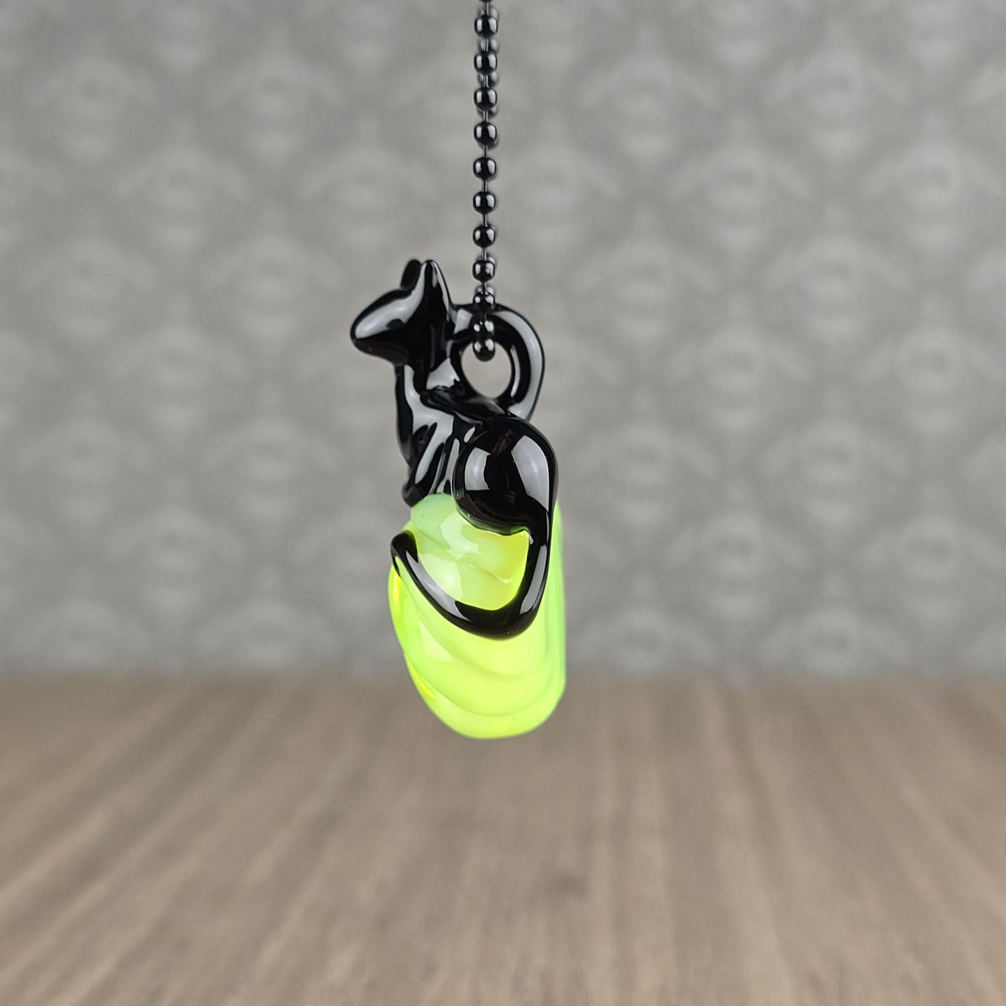 UV Slyme & Onyx Pumpkin Loaf Pendant