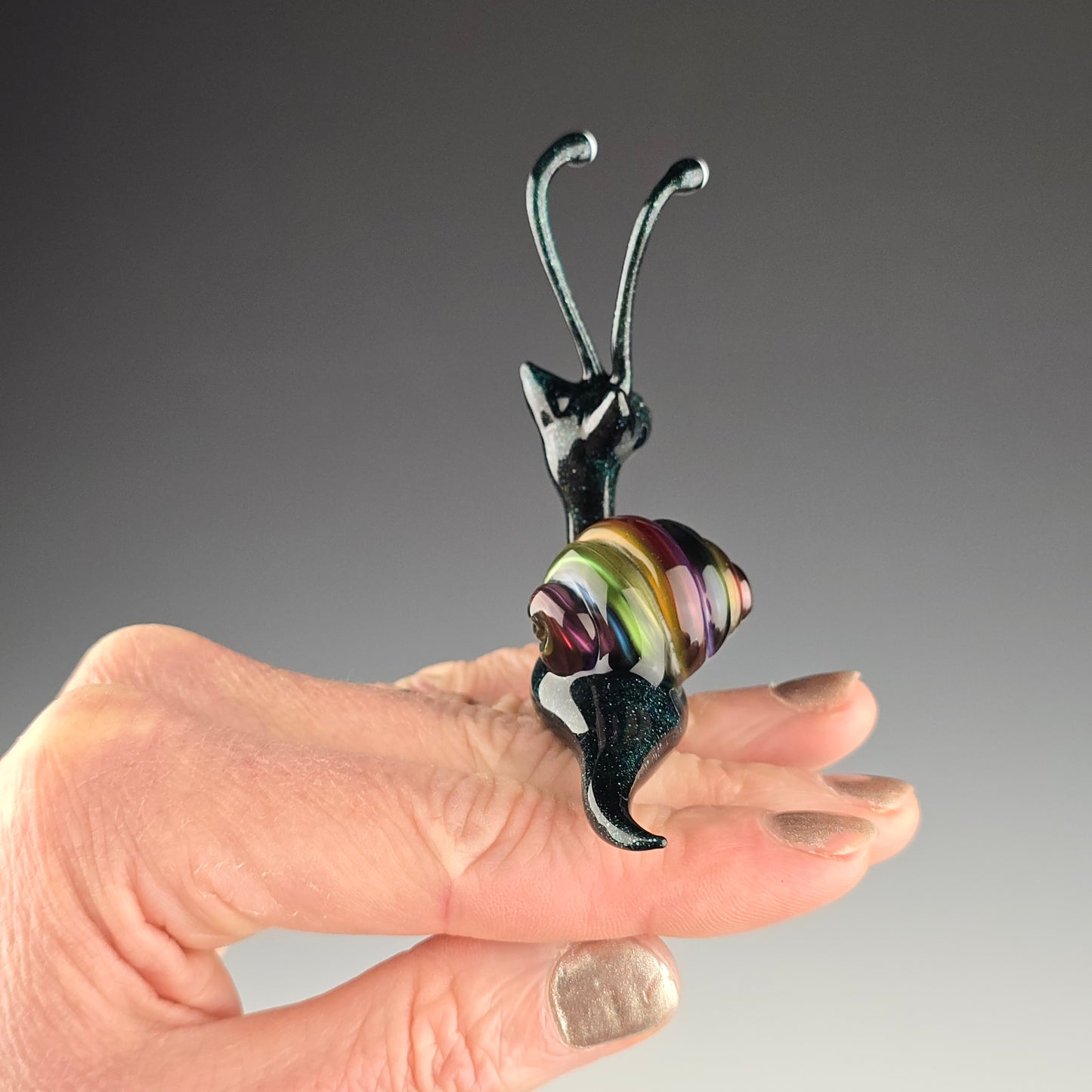 Blue Sparkle Metallic Rainbow Snitty Snat