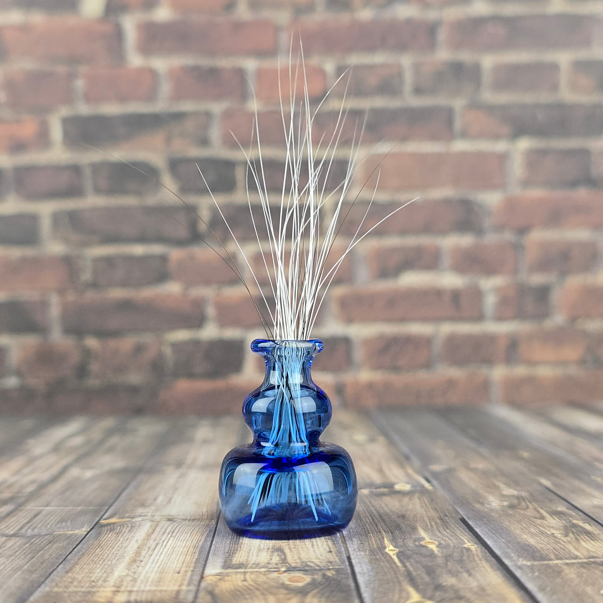 Tall Cobalt Whisker Vase #3