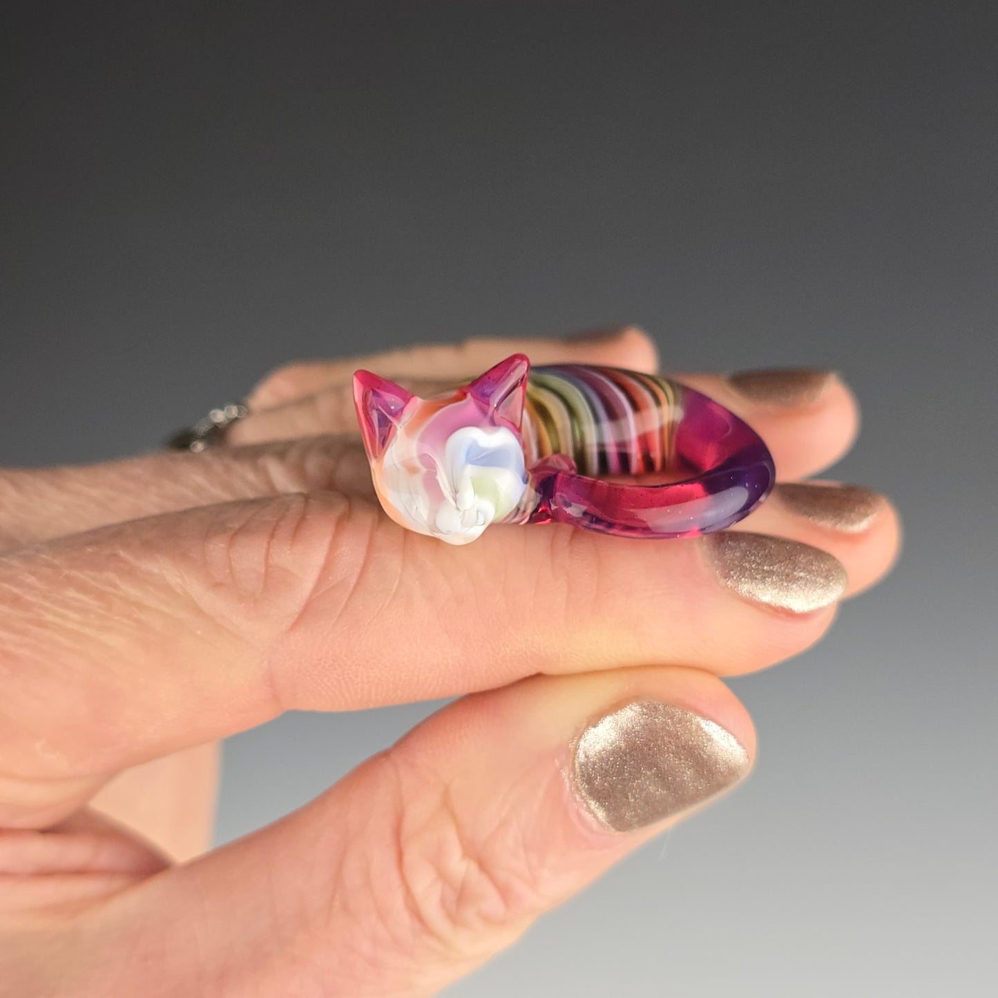 White Metallic Rainbow: mini