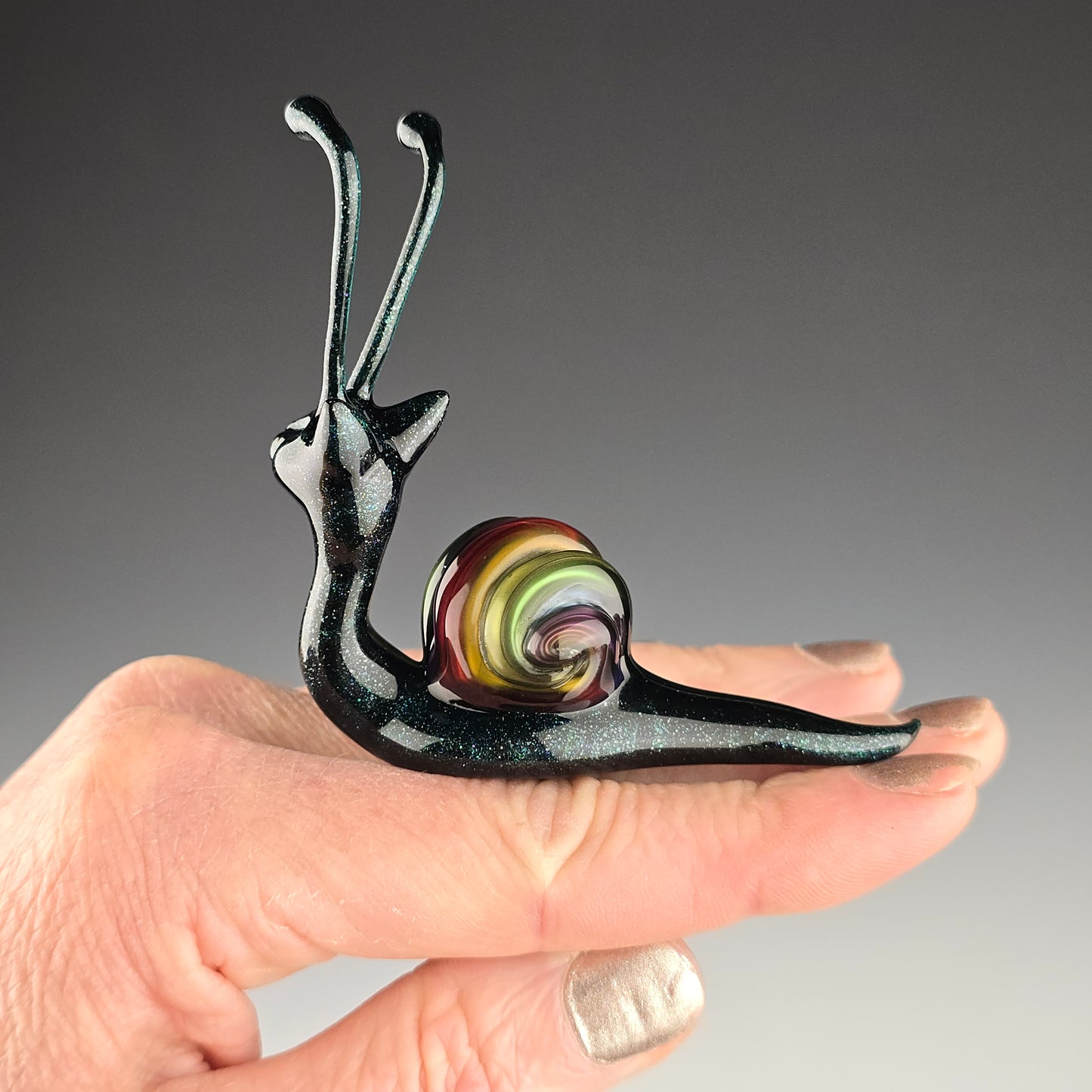 Blue Sparkle Metallic Rainbow Snitty Snat