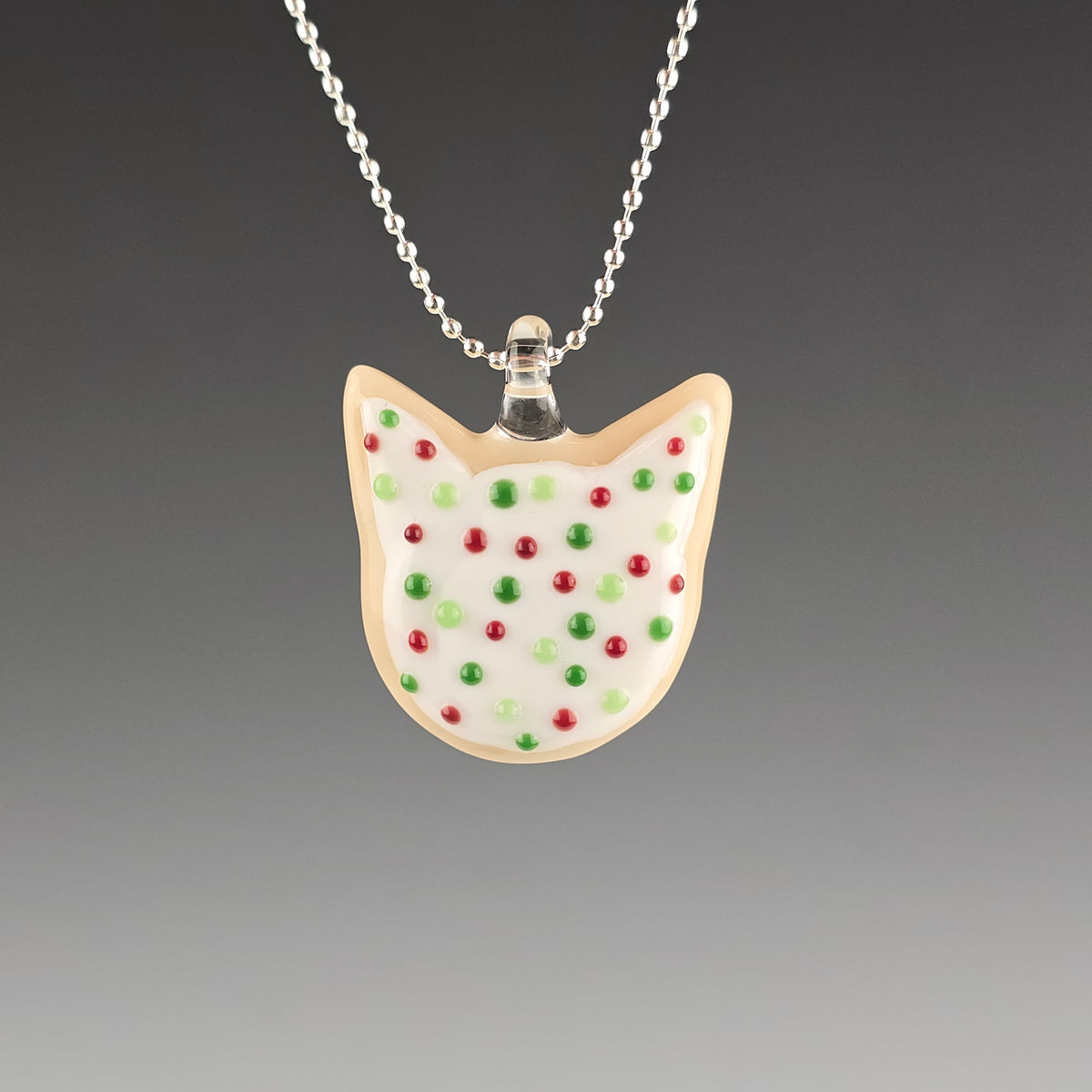 Christmas Sugar Cookie Kitty Face
