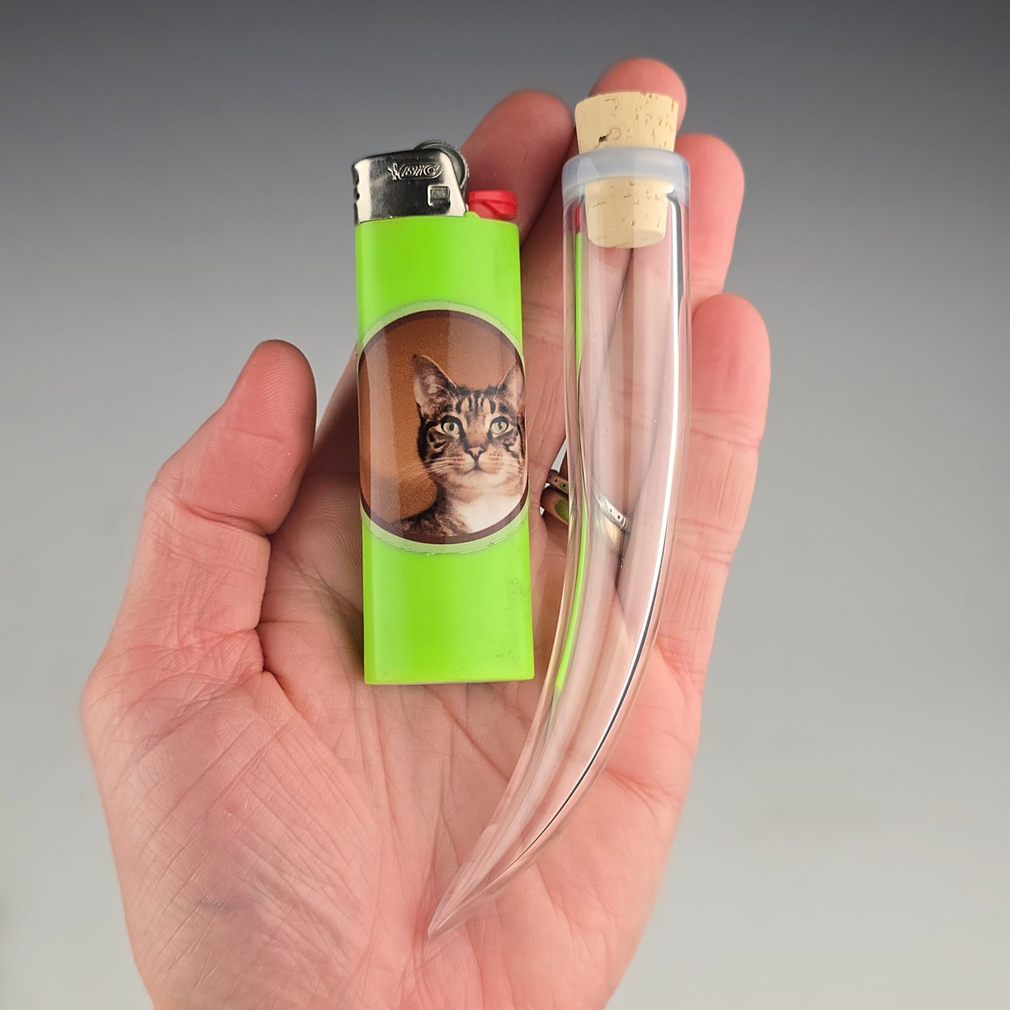 Pale Blue Ether Whisker Keeper 4"