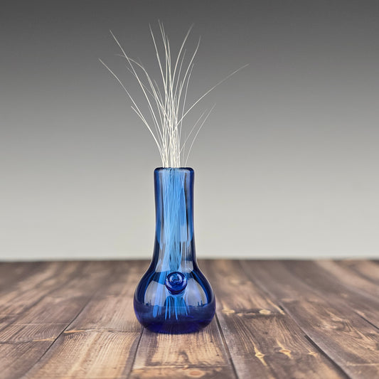 Cobalt Mini Tube Whisker Vase