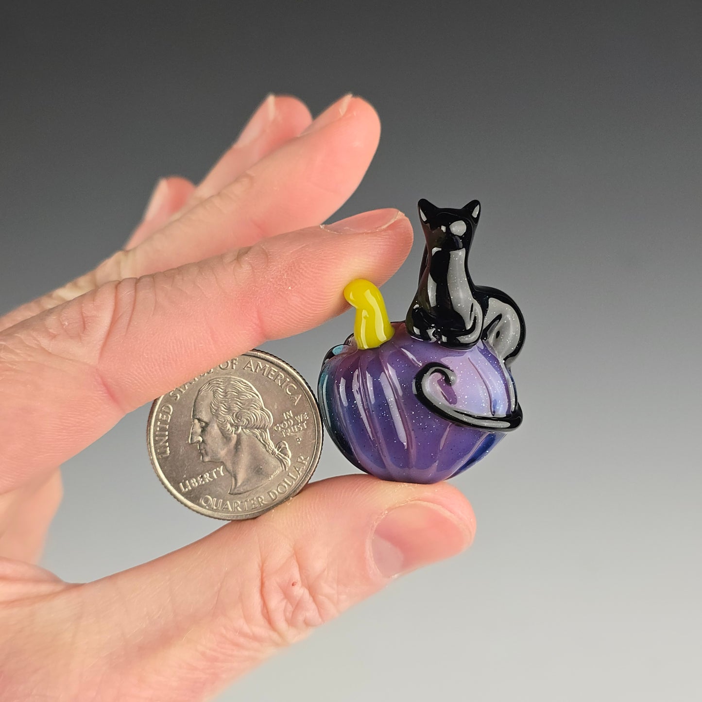 Galaxy & Royal Jelly Pumpkin Loaf Pendant